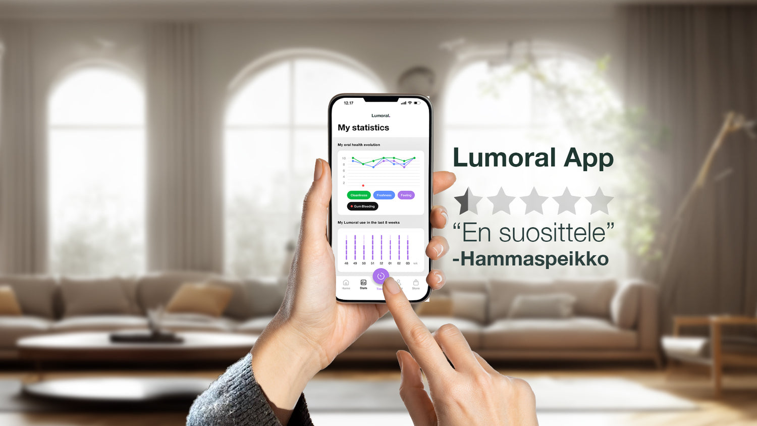 Uusi Lumoral mobiiliapplikaatio motivoi nostamaan suunterveyden kokonaan uudelle tasolle